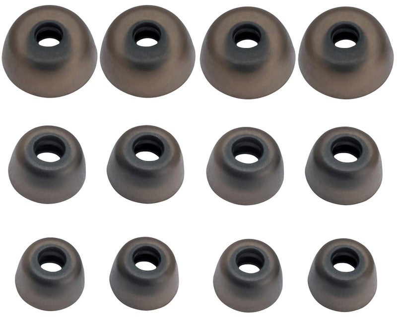 BLLQ 12 PCS Replacement EarGels Ear Gels Ear Buds Tips Compatible with Jabra Elite 65t Earbuds/Jabra Elite Active 65t Earbuds / 75t Earbuds, S/M/L 3 Size 6 Pairs, Gray 65t Tips - Image 5